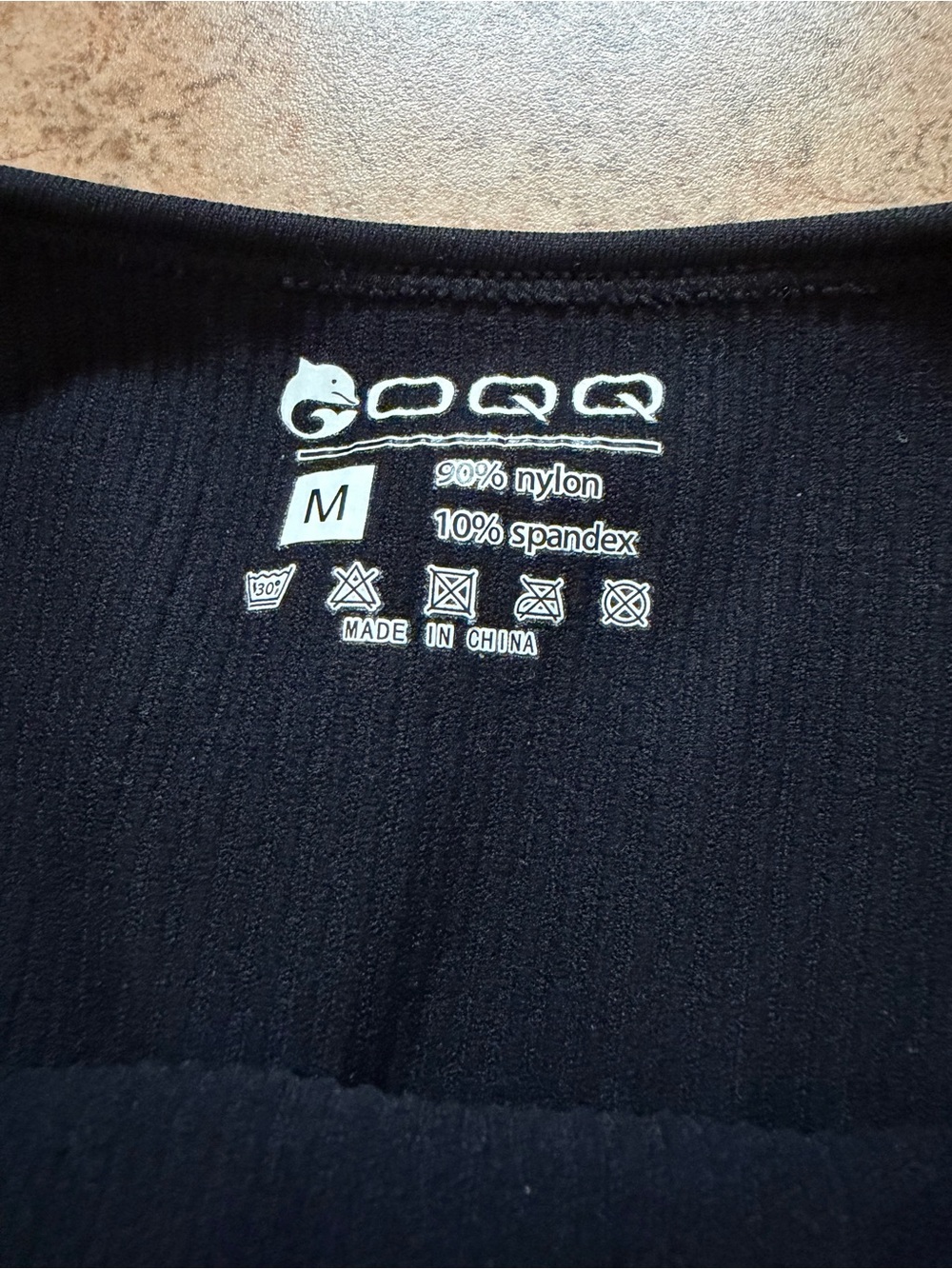 Black Ribbed Bodysuit - Picture 3 of 5